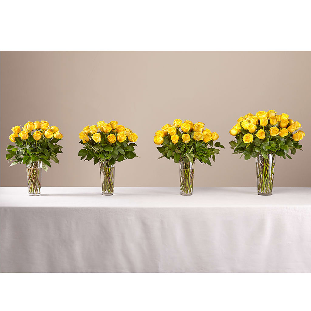 Long Stem Yellow Rose Bouquet – Your Beautiful Flowers, Scranton PA