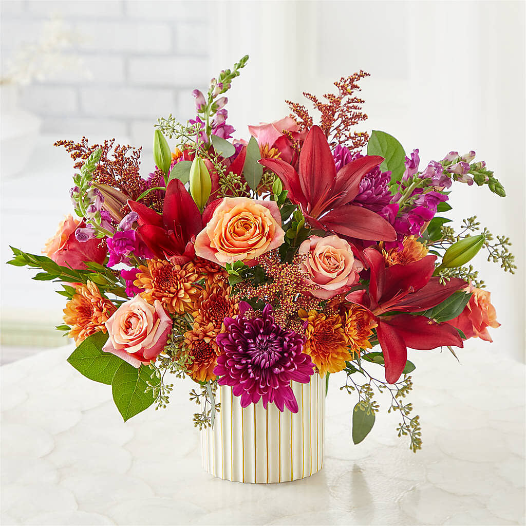 Burgundy Landscape Bouquet – Your Beautiful Flowers, Scranton PA
