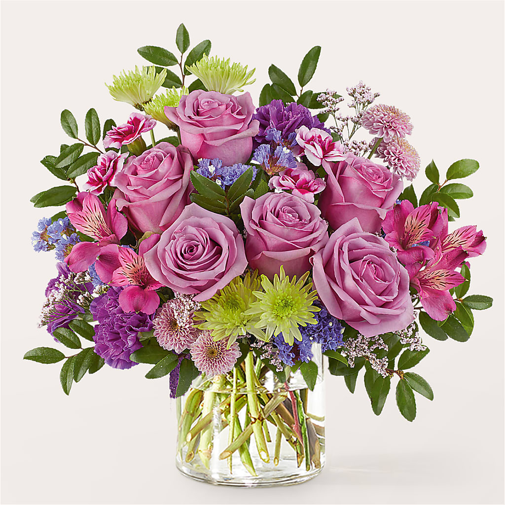 Glass Half Full Bouquet – Your Beautiful Flowers, Scranton PA