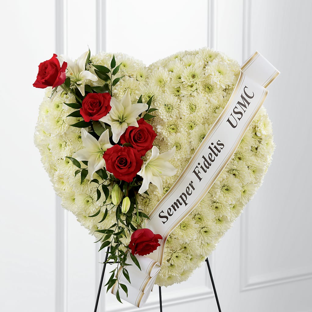 Heartfelt Hero Standing Heart – Your Beautiful Flowers, Scranton PA