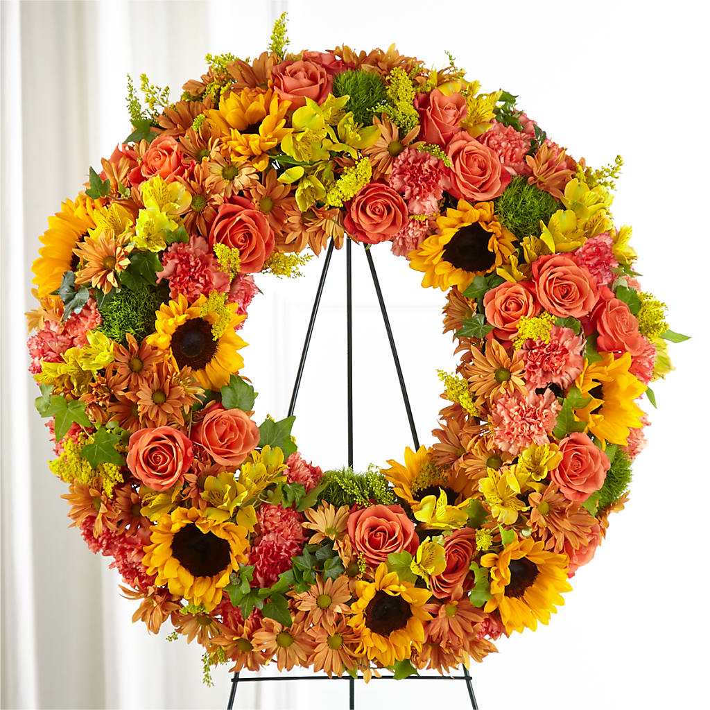 Autumnal Memories Wreath (Standard) – Your Beautiful Flowers, Scranton PA