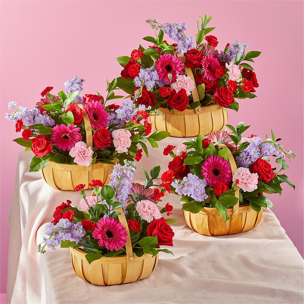 Pink Picnic Basket – Your Beautiful Flowers, Scranton PA