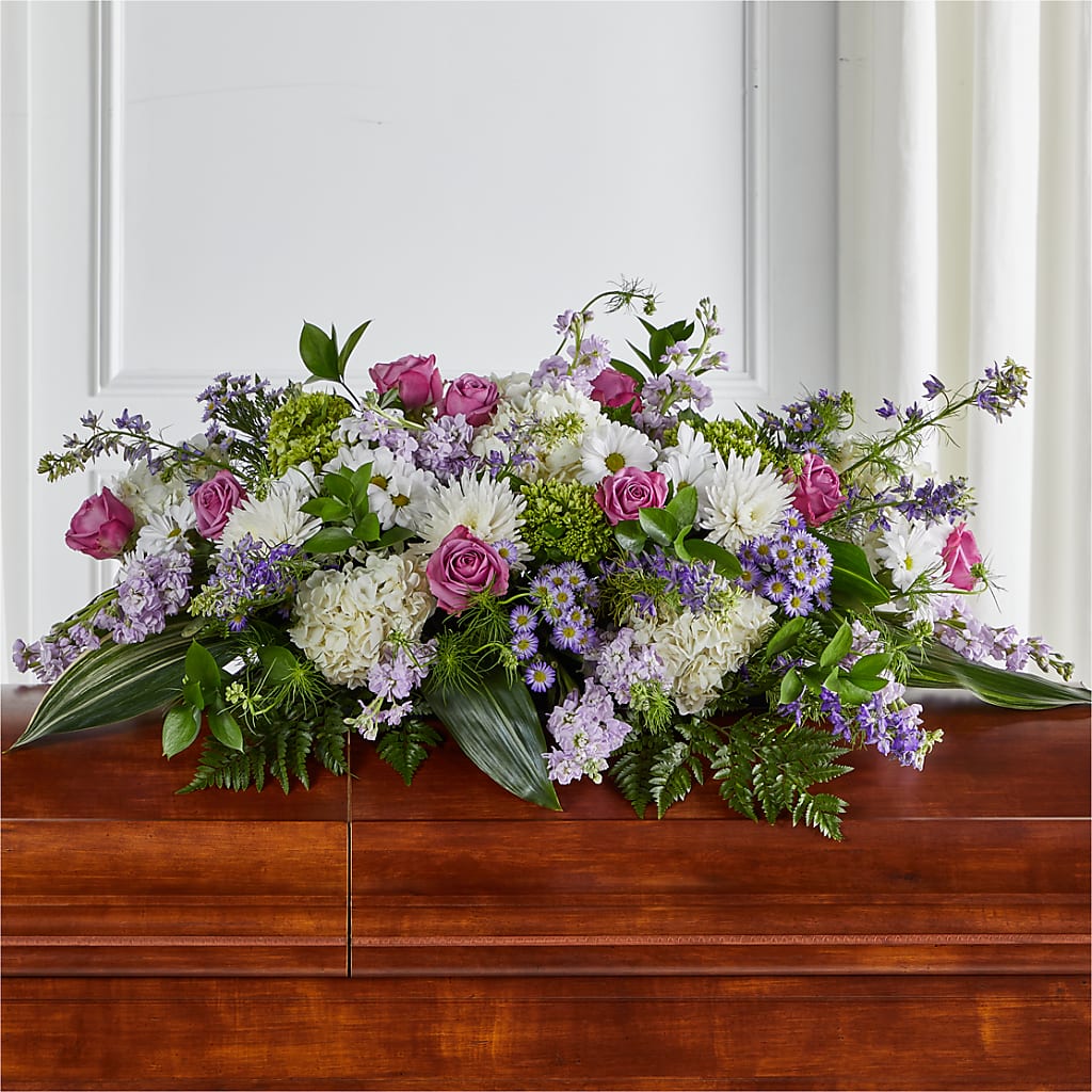 Meadows of Serenity Casket Spray – Your Beautiful Flowers, Scranton PA