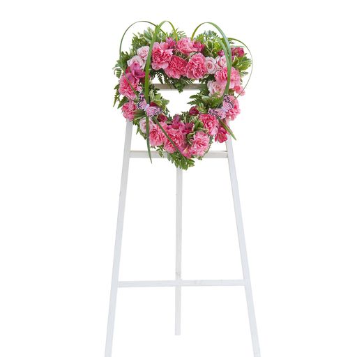 Peaceful Pink Heart Spray – Your Beautiful Flowers, Scranton PA