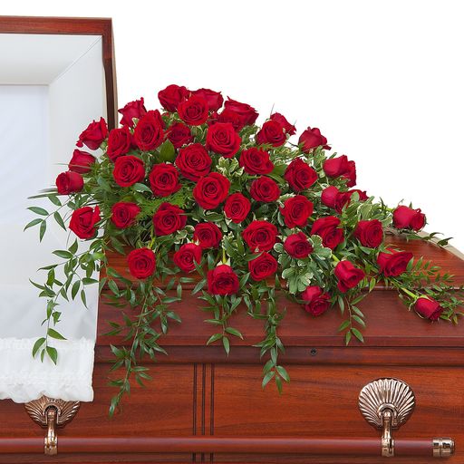 Simply Roses Supreme Casket Spray – Your Beautiful Flowers, Scranton PA