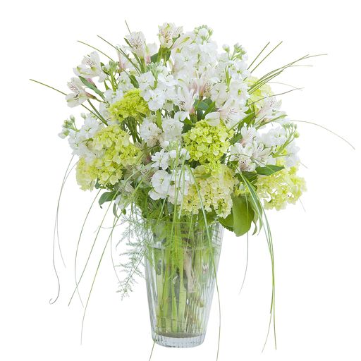 White Elegance Vase – Your Beautiful Flowers, Scranton PA