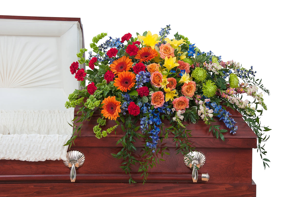 Treasured Celebration Casket Spray – Your Beautiful Flowers, Scranton PA