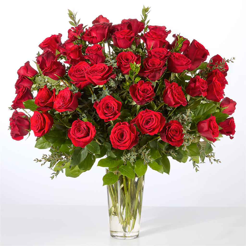 Forever Yours Fifty Stem Red Rose Bouquet – Your Beautiful Flowers, Scranton PA