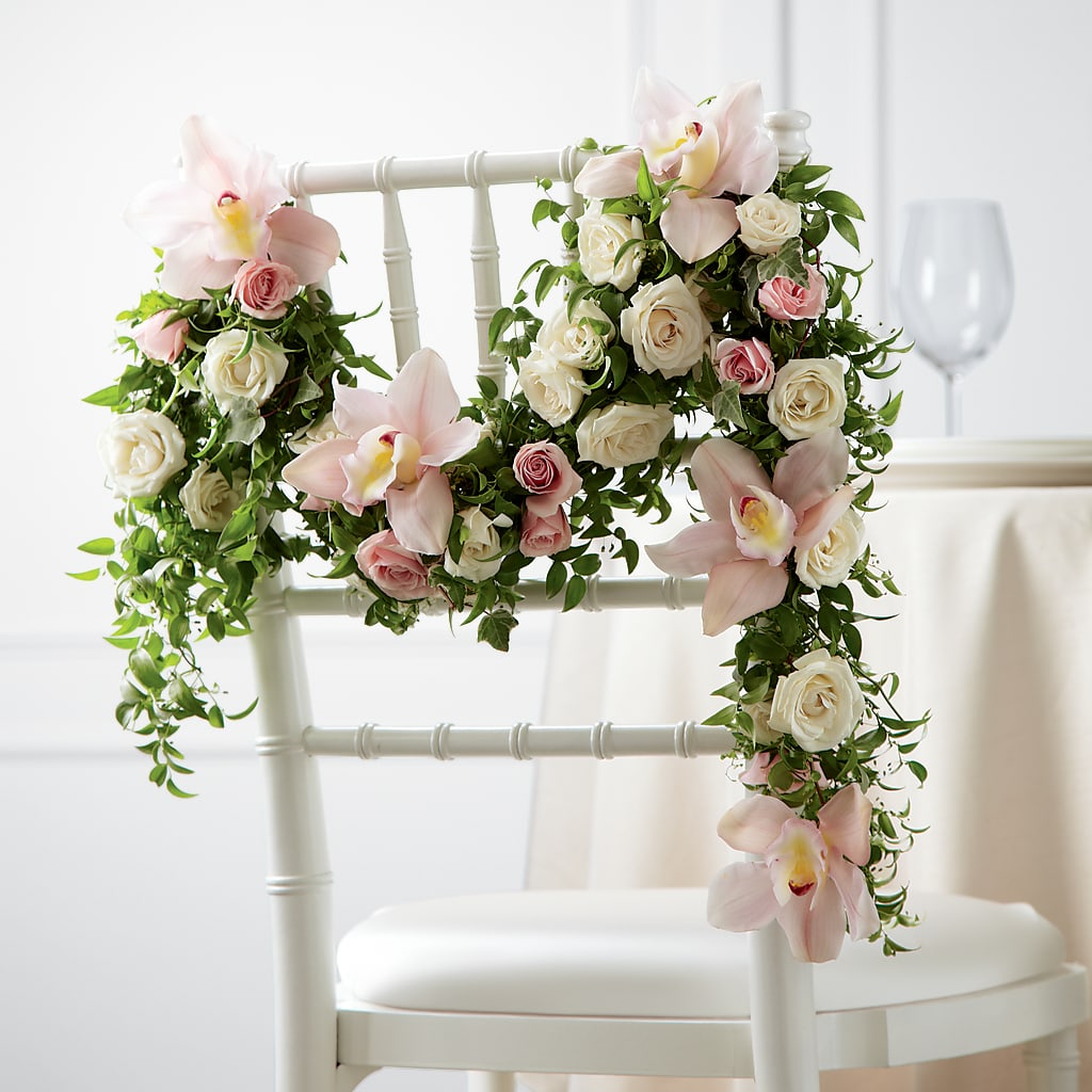 Orchid Rose Chair Décor – Your Beautiful Flowers, Scranton PA