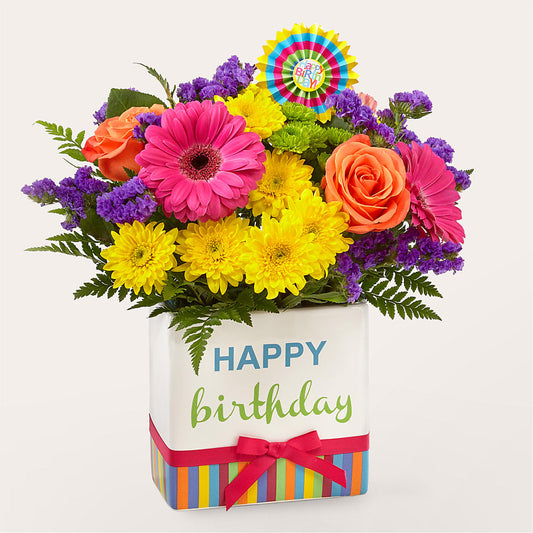 Birthday Brights Bouquet –  Your Beautiful Flowers, Scranton PA