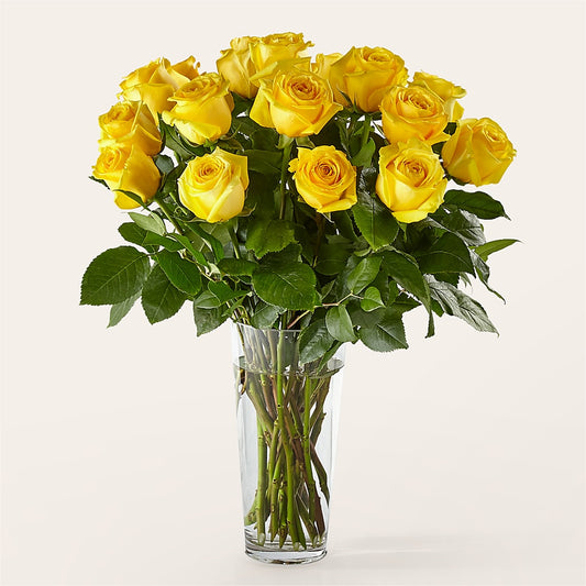 Long Stem Yellow Rose Bouquet –  Your Beautiful Flowers, Scranton PA