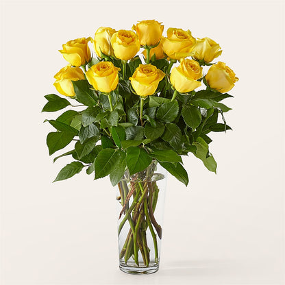 Long Stem Yellow Rose Bouquet –  Your Beautiful Flowers, Scranton PA