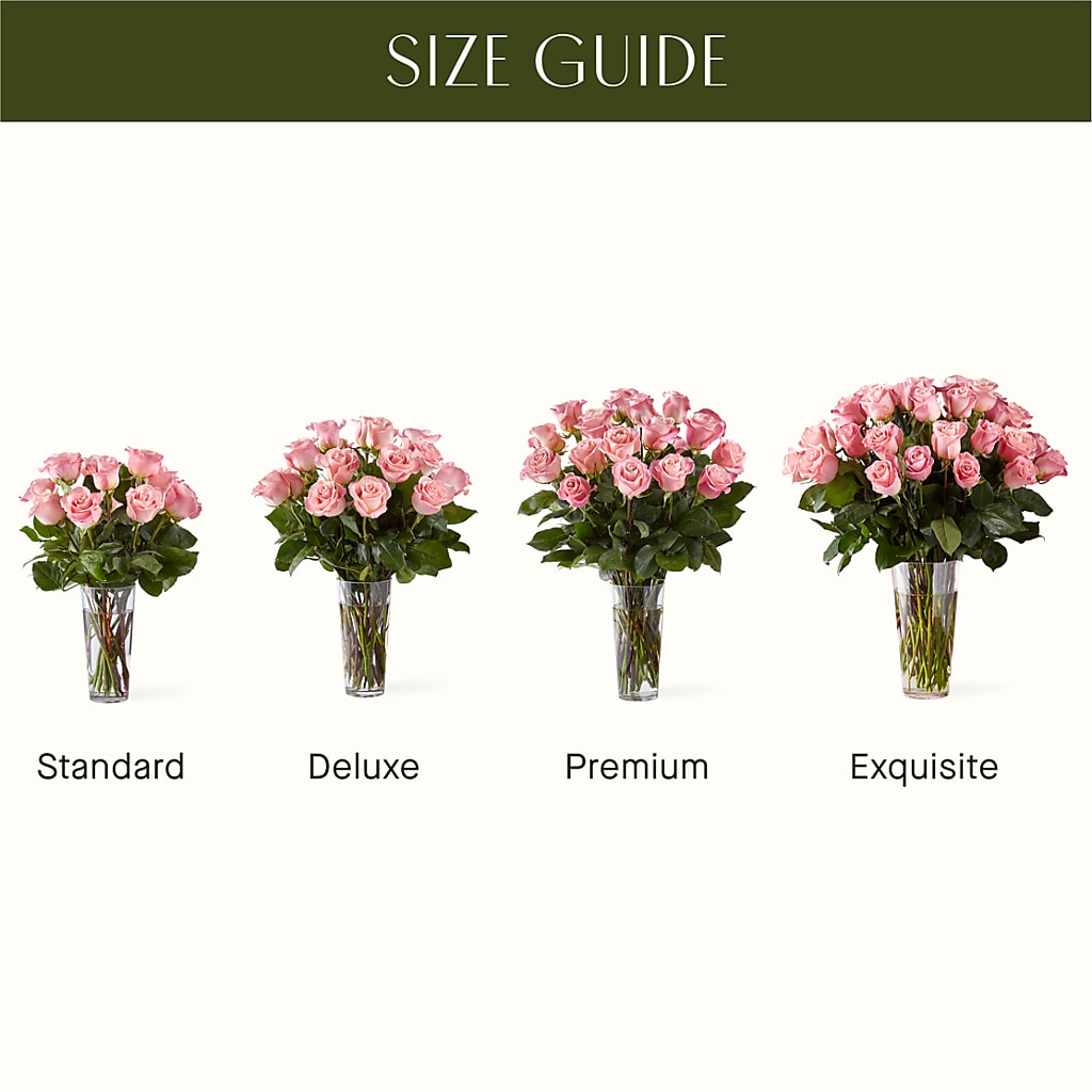 Long Stem Pink Rose Bouquet –  Your Beautiful Flowers, Scranton PA
