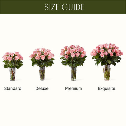 Long Stem Pink Rose Bouquet –  Your Beautiful Flowers, Scranton PA