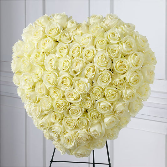 Elegant Remembrance Standing Heart –  Your Beautiful Flowers, Scranton PA