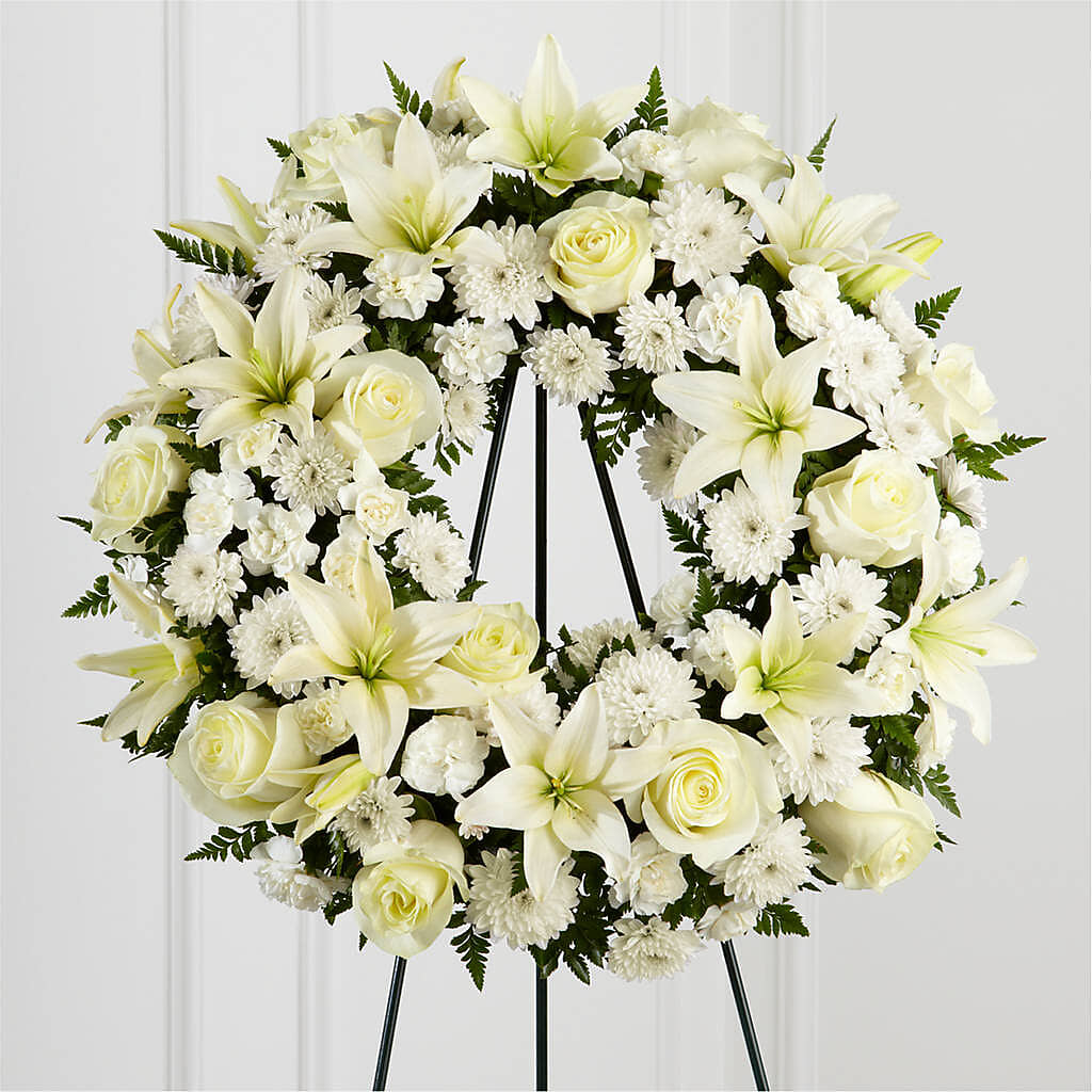 Treasured Tribute Wreath –  Your Beautiful Flowers, Scranton PA