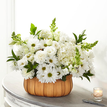 Pure Ivory Basket –  Your Beautiful Flowers, Scranton PA