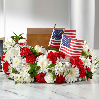 Spirit of Patriotism Cremation Adornment –  Your Beautiful Flowers, Scranton PA