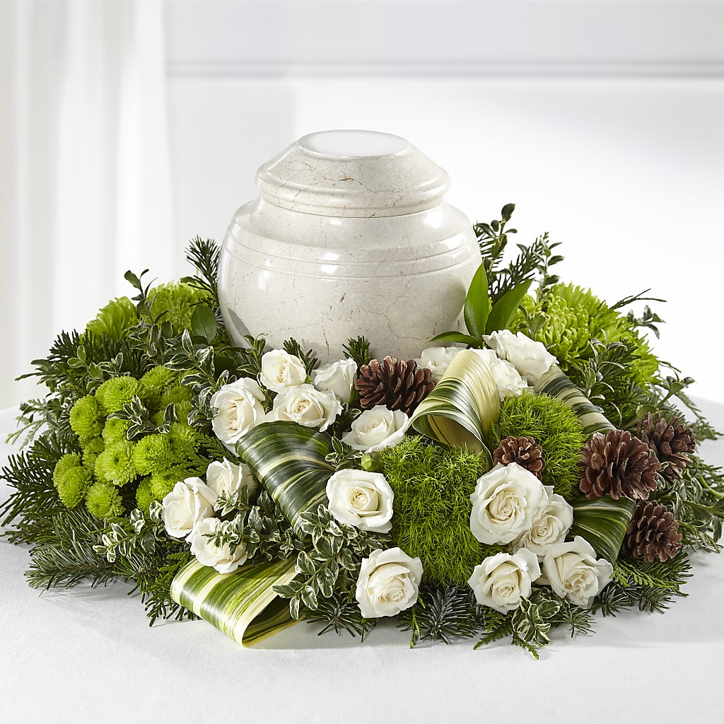 Precious Evergreen Cremation Adornment –  Your Beautiful Flowers, Scranton PA