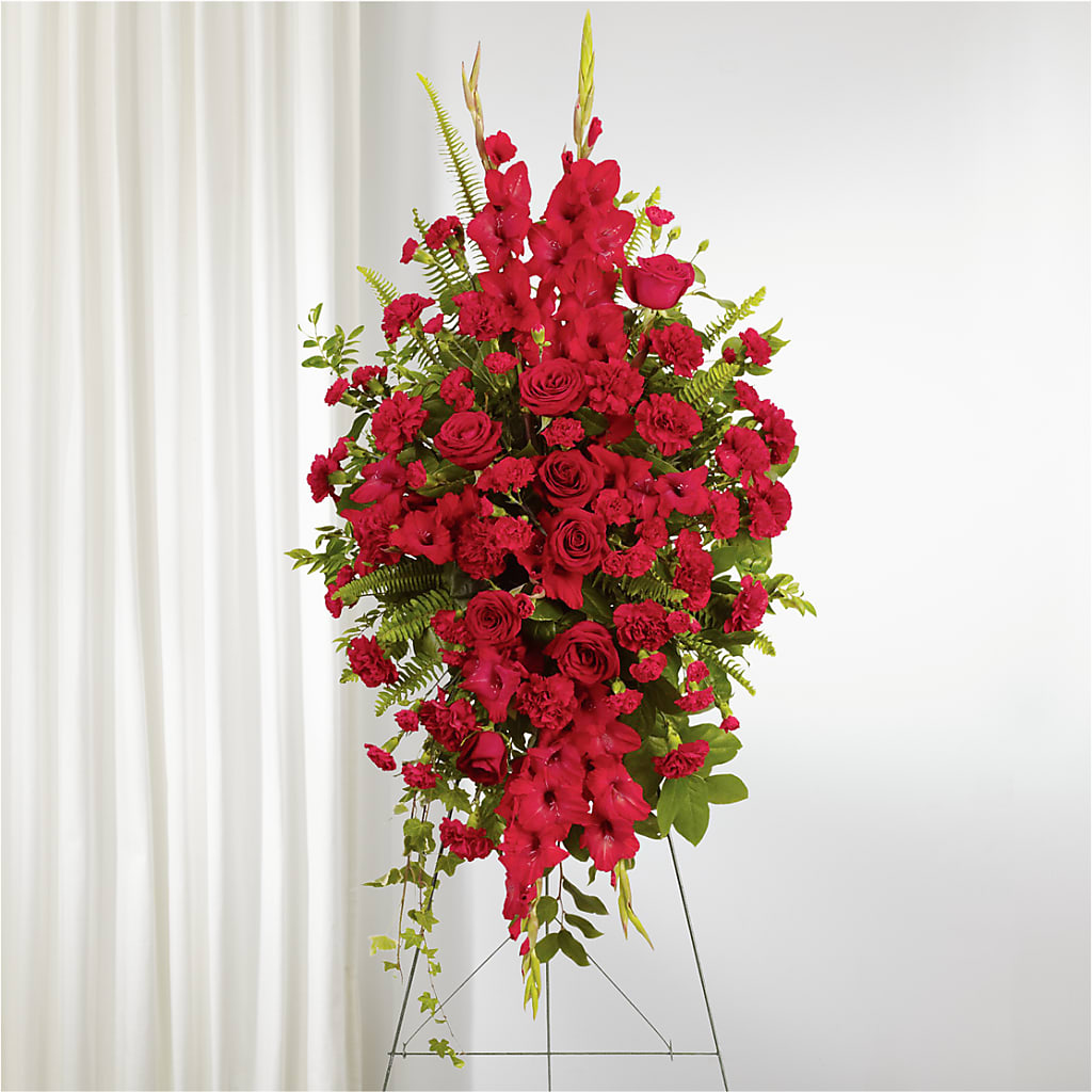 From the Heart Standing Spray –  Your Beautiful Flowers, Scranton PA