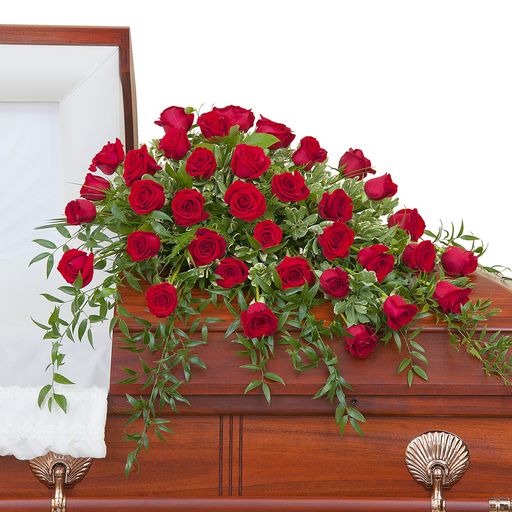 Simply Roses Deluxe Casket Spray –  Your Beautiful Flowers, Scranton PA