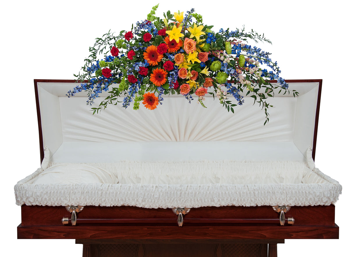 Treasured Celebration Full Casket Spray –  Your Beautiful Flowers, Scranton PA