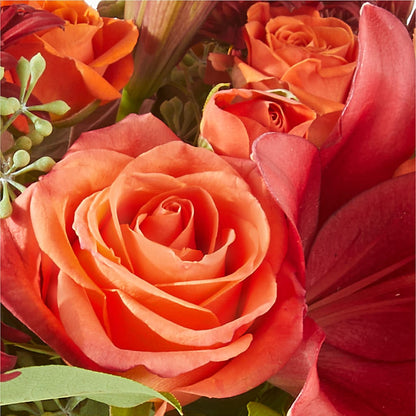 Crimson Leaves Bouquet –  Your Beautiful Flowers, Scranton PA