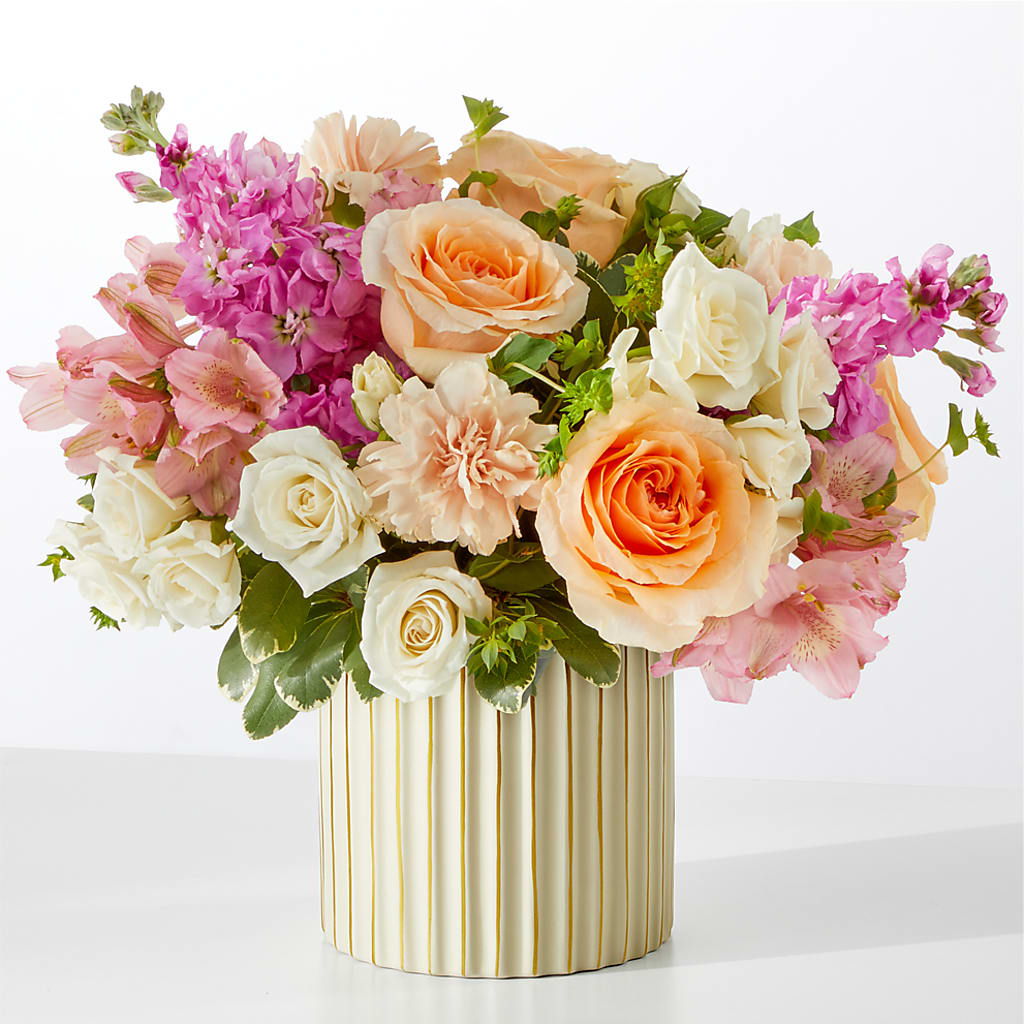 Paradise Bouquet with Ivory Vase –  Your Beautiful Flowers, Scranton PA