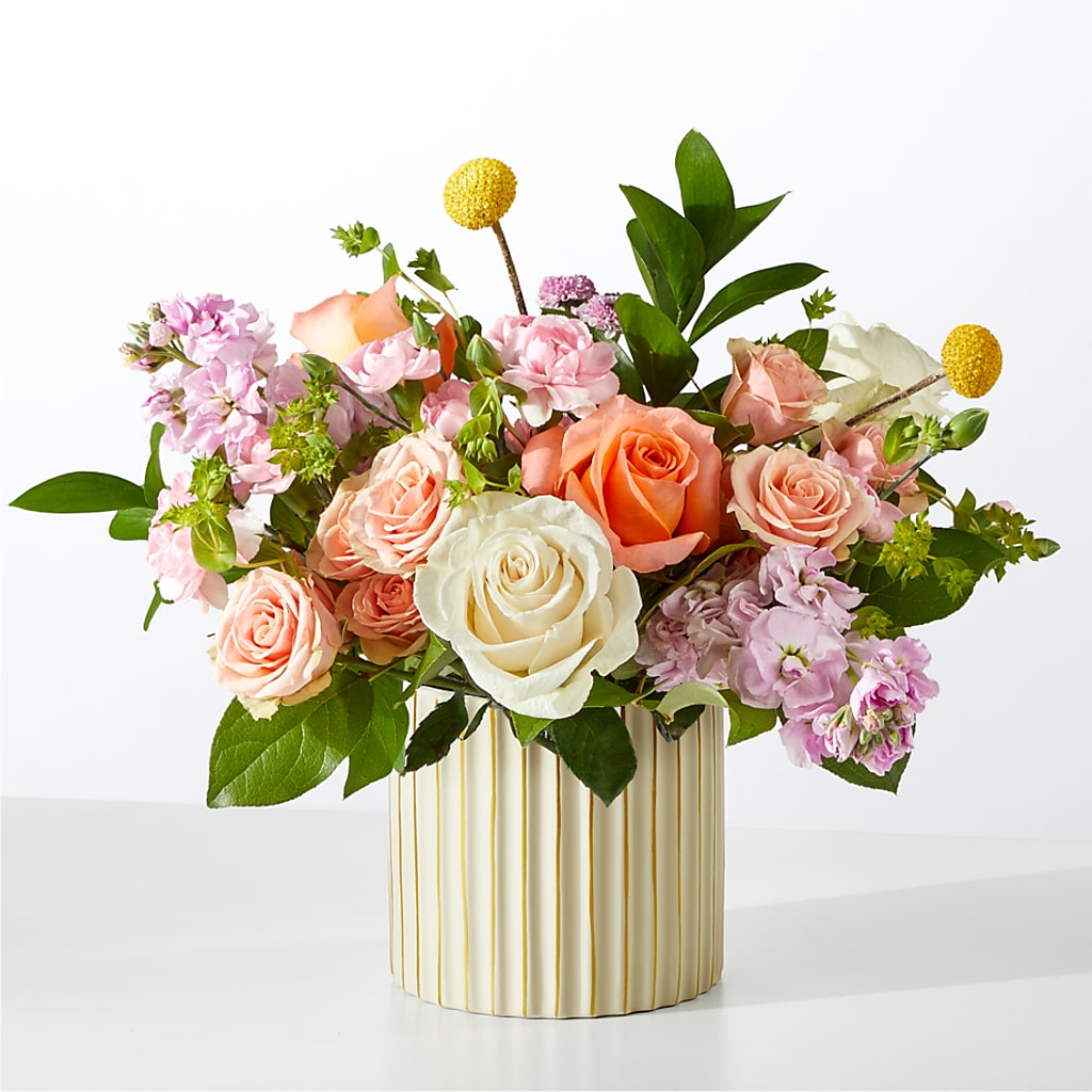 French Market Bouquet with Ivory Vase –  Your Beautiful Flowers, Scranton PA