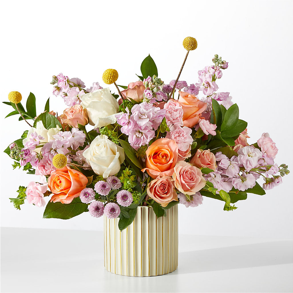 French Market Bouquet with Ivory Vase –  Your Beautiful Flowers, Scranton PA