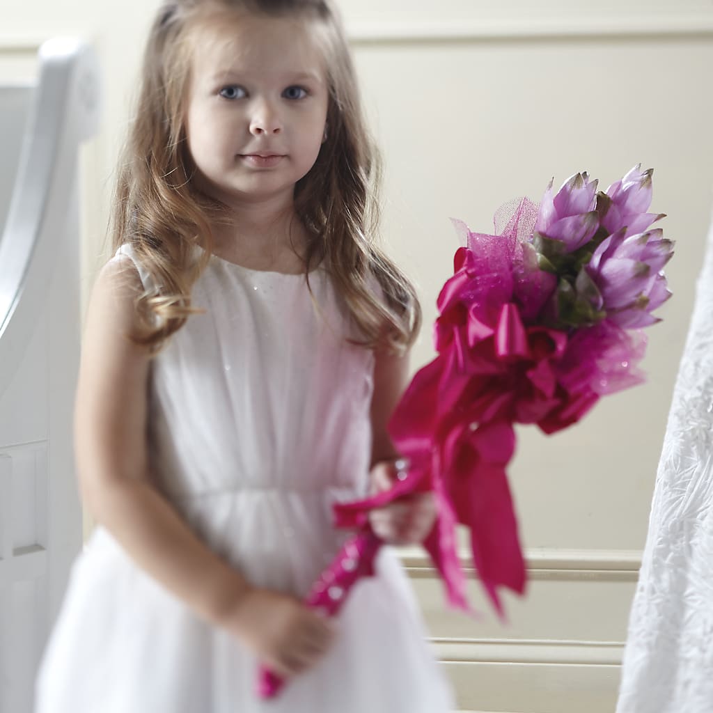 Sparkle Pink Flower Girl Bouquet –  Your Beautiful Flowers, Scranton PA